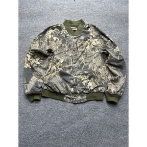 Jerzees Men's Outdoor Mossy Oak Camo Button-Up Vintage Size Xl